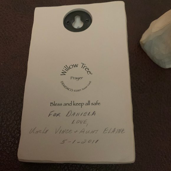 WILLOW TREE SET Prayer Keep Safe Wall Plaque Decor - Picture 2 of 2